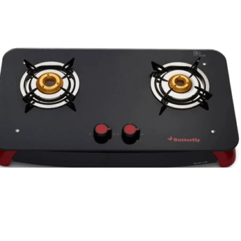 BUTTERFLY SIGNATURE PLUS 2 BURNER GLASS TOP LPG GAS STOVE