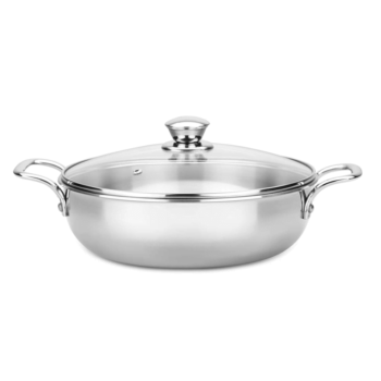 BUTTERFLY ROYALE TRI-PLY KADAI 240MM WITH GLASS LID