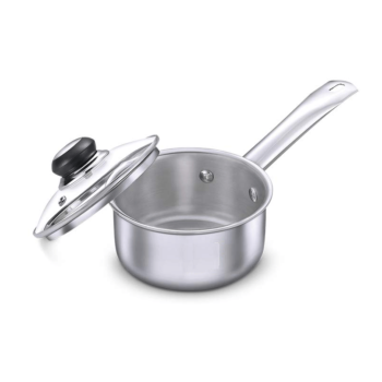 BUTTERFLY ROYALE TRI-PLY SAUCE PAN W GLSSLID 160MM