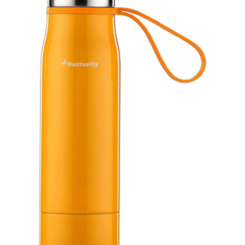 Butterfly Stainless Steel Urban Bottle Style Vacuum Flask, 350 Ml, Yellow