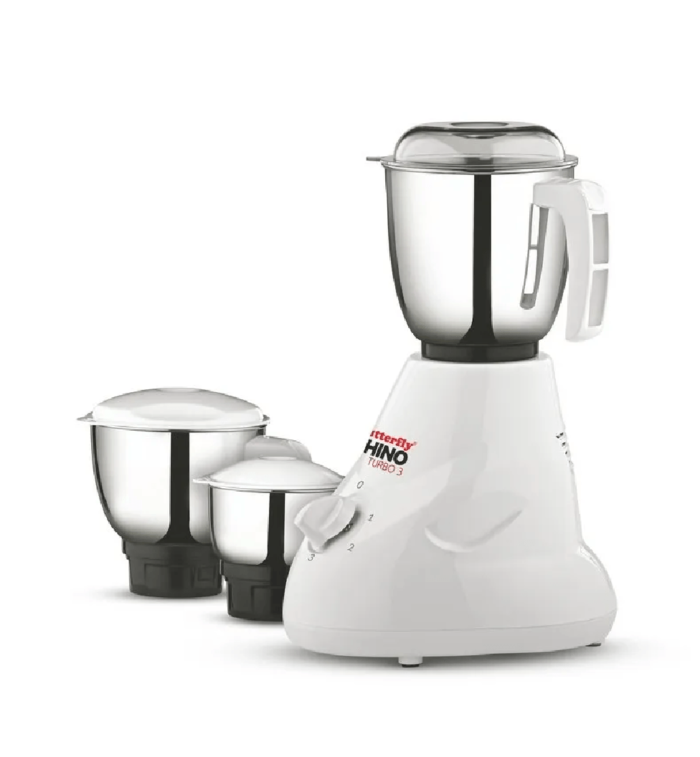 BUTTERFLY MIXER GRINDER RHINO TURBO 3SPEED 600W( 3 JAR)
