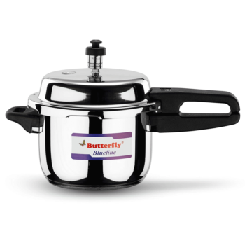 Butterfly Blue Line Stainless Steel Pressure Cooker, 3 Litre