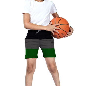 Boy's Regular Cotton Knit Lounge Shorts - Green Combo ( 3 Years - 16 Years )