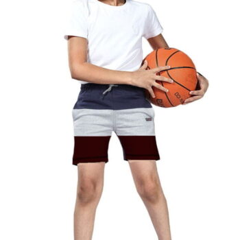 Boy's Regular Cotton Knit Lounge Shorts - Maroon Combo ( 3 Years - 16 Years )