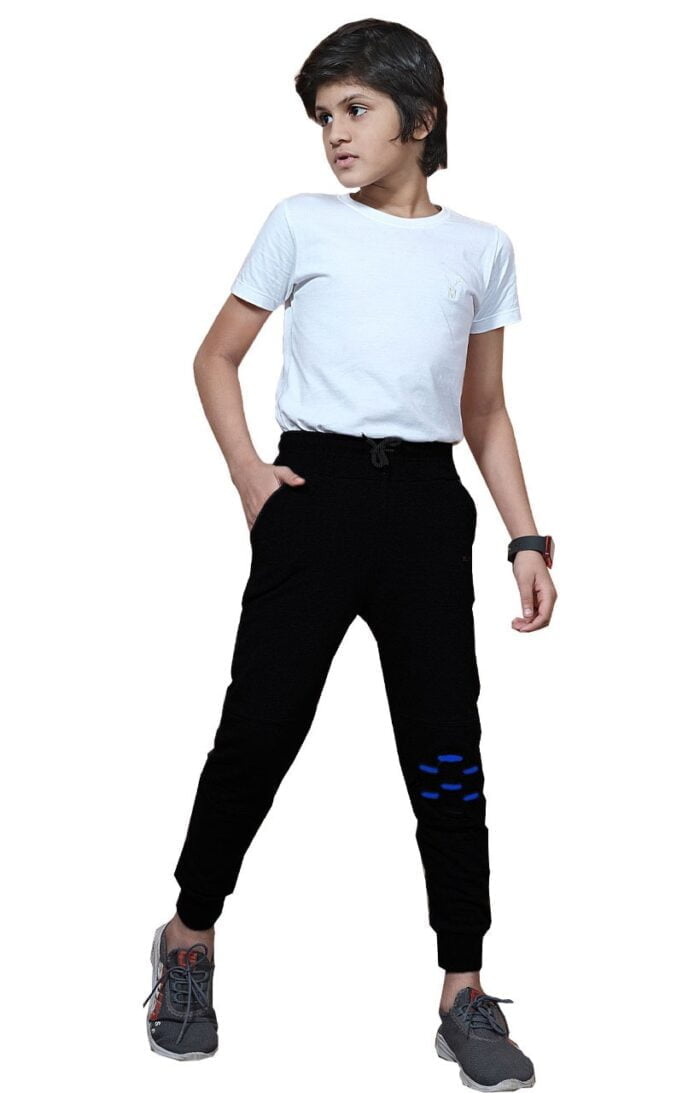 Boy's Regular Cotton Track Pant -Blu ( 3 Years - 16 Years )