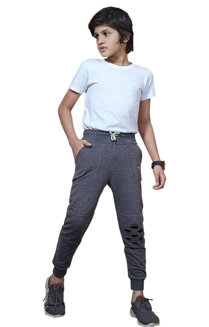 Boy's Regular Cotton Track Pant - Blk ( 3 Years - 16 Years )
