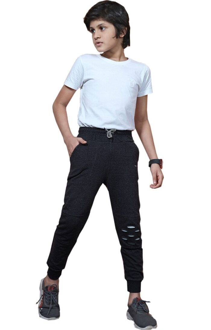 Boy's Regular Cotton Track Pant - W ( 3 Years - 16 Years )
