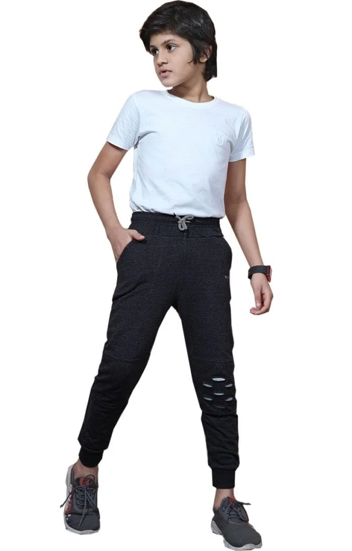 Boy's Regular Cotton Track Pant - W ( 3 Years - 16 Years )