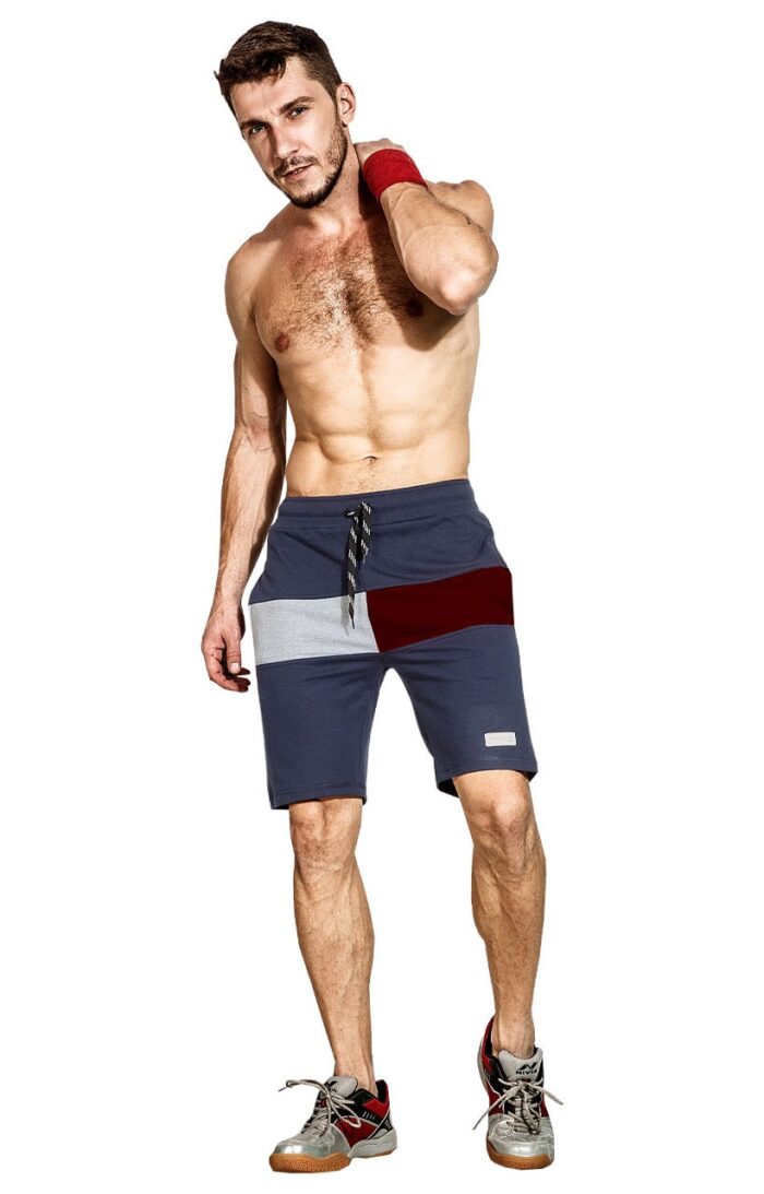 Men's Regular Cotton Knit Lounge Shorts -Mar