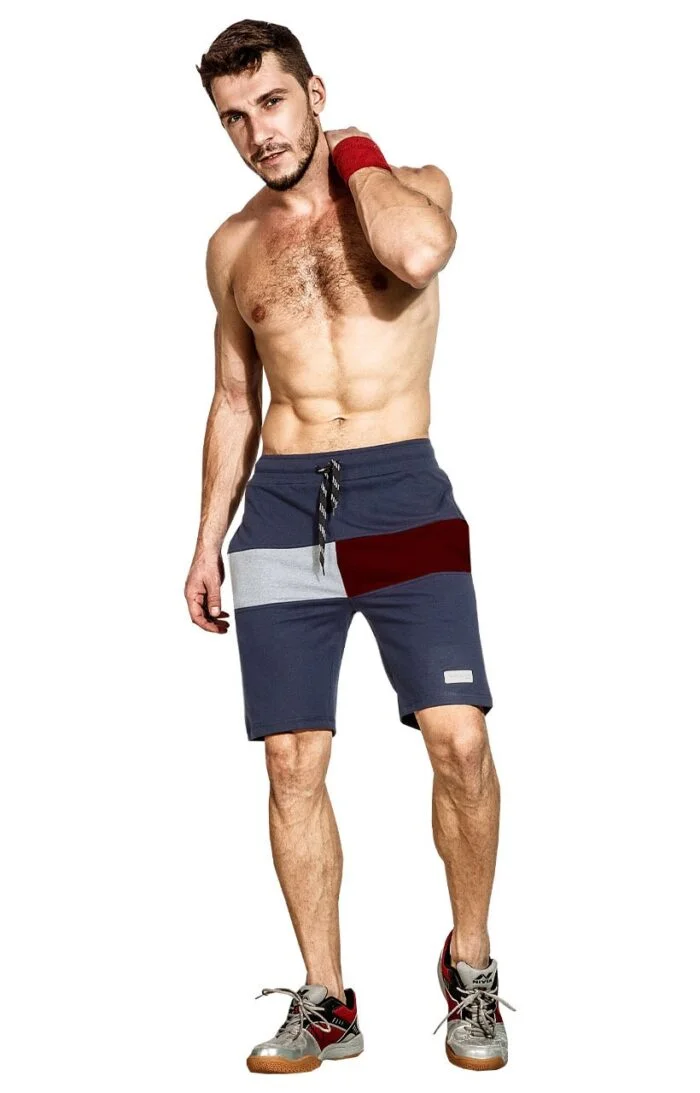 Men's Regular Cotton Knit Lounge Shorts -Mar