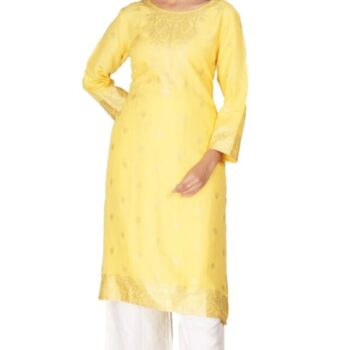 Ishitva Ladies Printed Kurti (Below Knee Length) – Only Top. Fabric : Rayon Without lining.