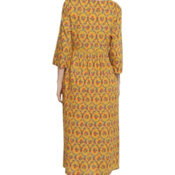 Aabta Ladies Printed Kurti (Below Knee Length) – Only Top. Fabric : Rayon Without lining. - Image 2