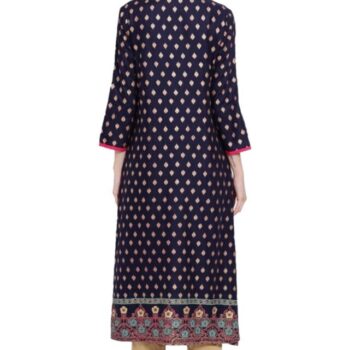Dhuni Ladies Printed Kurti (Below Knee Length) – Only Top. Fabric : Rayon Without lining. - Image 2