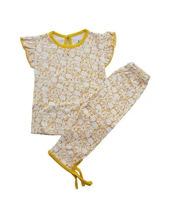 Newborn Kids Baby Girl Clothes T-Shirt Tops+Pant Sets 2 Pieces ( 3 M to 12 M )