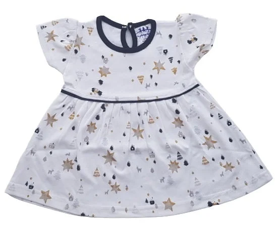 Newborn Kids Baby Girl's Cotton Frock ( 3 M to 12 M )