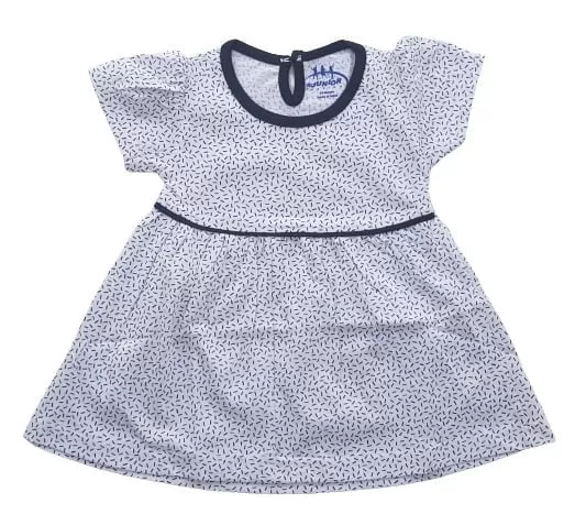 Newborn Kids Baby Girl's Cotton Frock ( 3 M to 12 M )