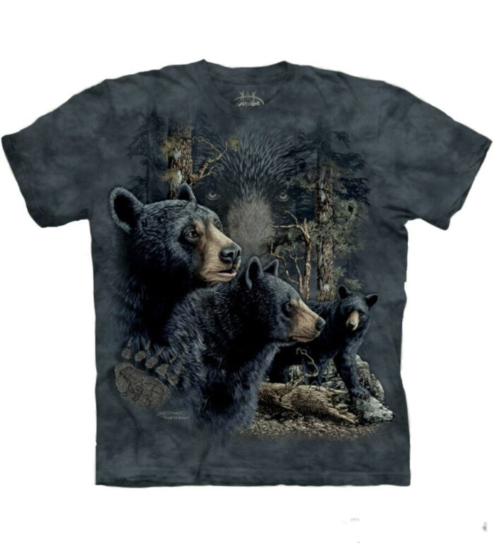 3D TShirt Print ( 2 Years to XXL ) Black Bears