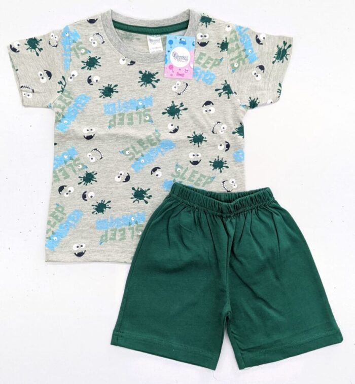 Baby Boys Cotton Half Sleeves T-Shirt & Shorts Set - W&DG ( 6 Months - 2 Years )
