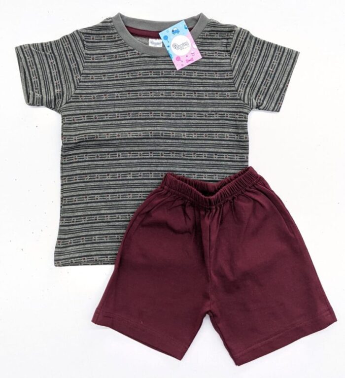Baby Boys Cotton Half Sleeves T-Shirt & Shorts Set - G&M ( 6 Months - 2 Years )