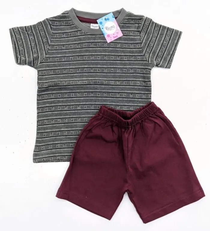 Baby Boys Cotton Half Sleeves T-Shirt & Shorts Set - G&M ( 6 Months - 2 Years )