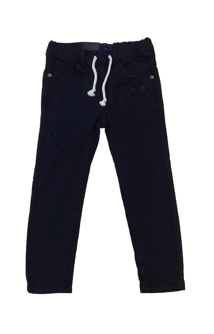 Regular Fit Black Cotton Boys Cotton Pant (3 Years - 12 Years)