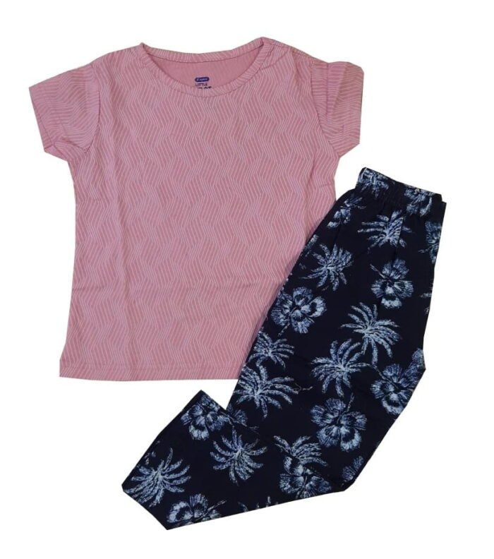 Girls Cotton Printed T-Shirt & Pant  (3 - 10 Years )