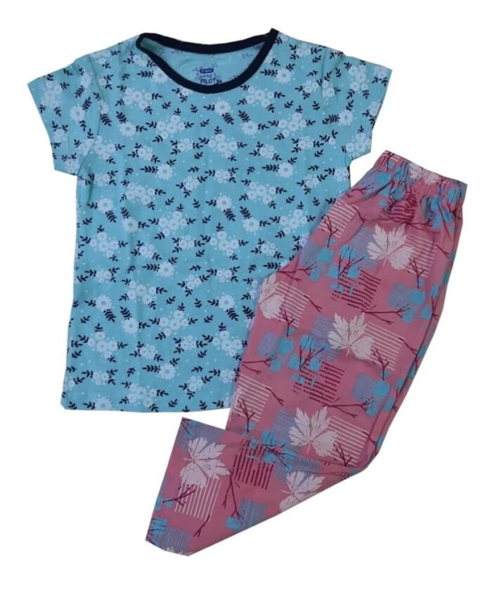 Girls Cotton Printed T-Shirt & Pant - WB&B ( 2 Years - 14 Years )