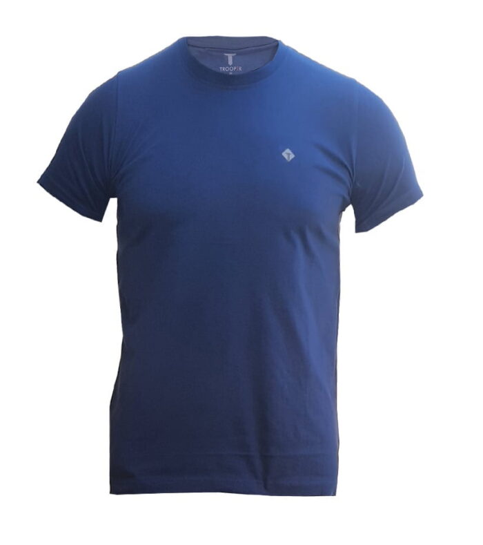 Branded Mens Cotton T-Shirt Navy