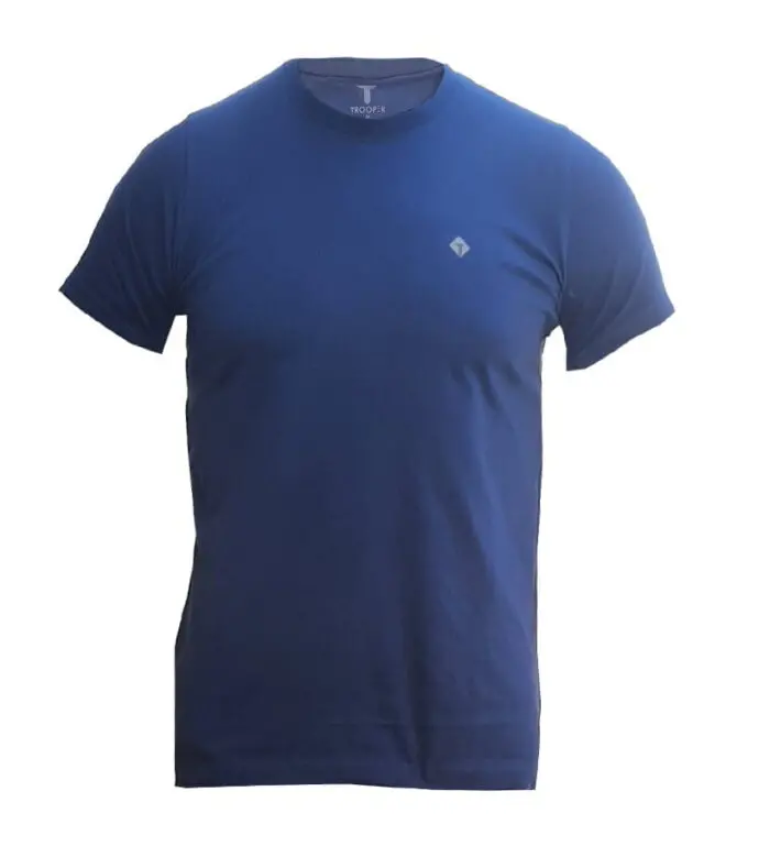 Branded Mens Cotton T-Shirt Navy