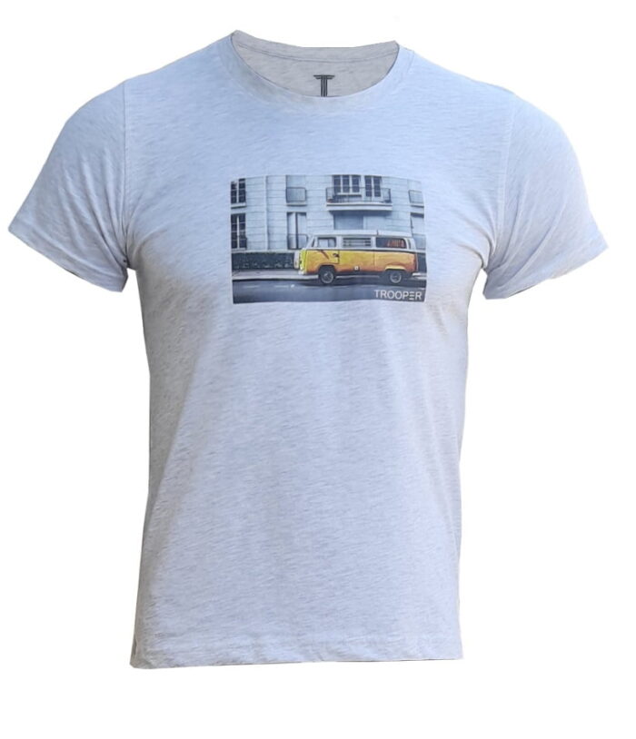 Branded Mens Cotton T-Shirt Off White