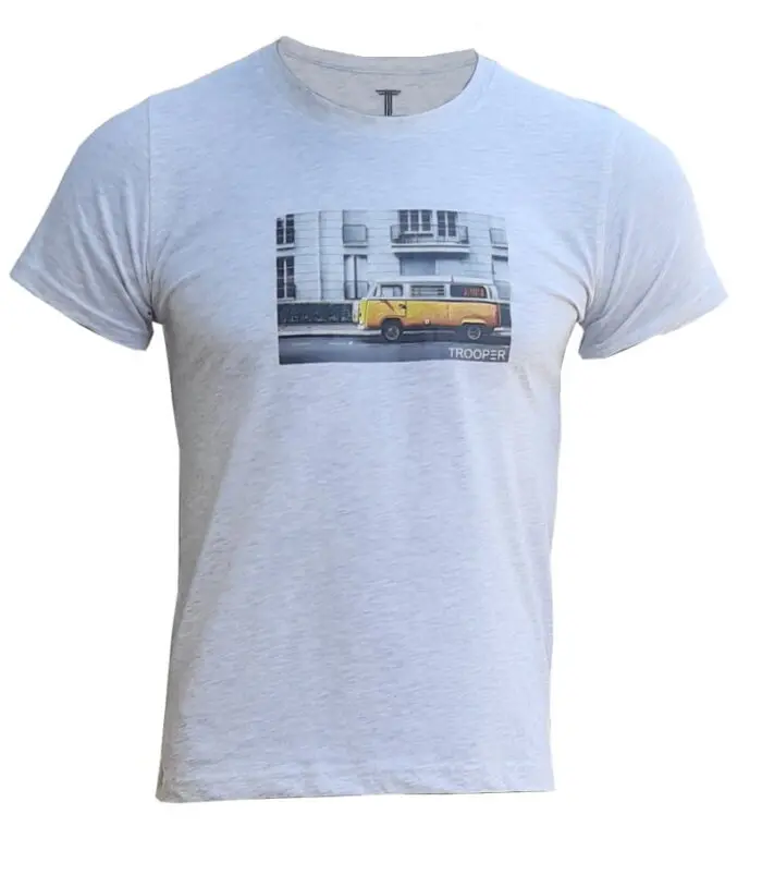 Branded Mens Cotton T-Shirt Off White