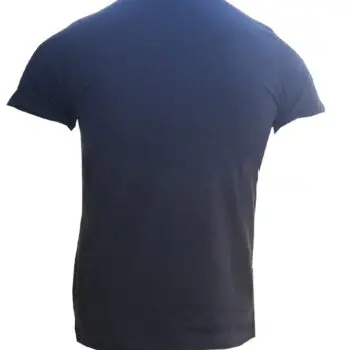 Branded Mens Cotton T-Shirt Navy - Image 2