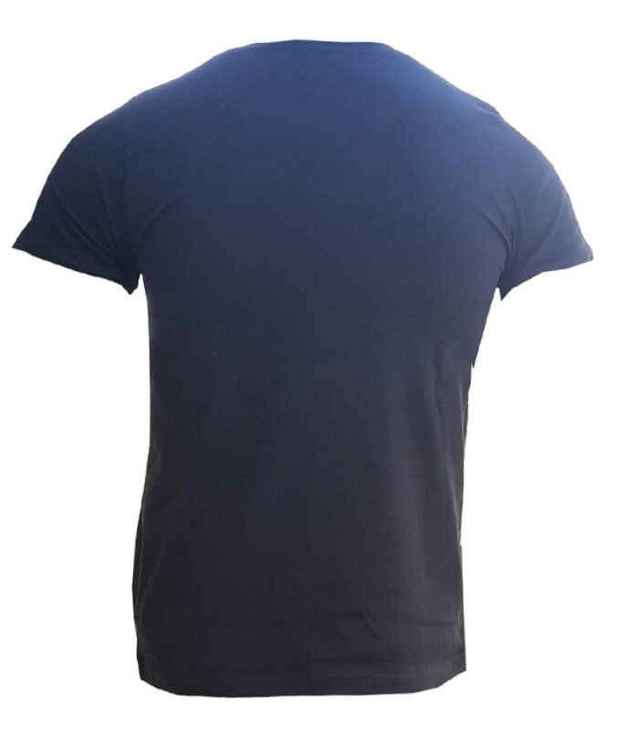 Branded Mens Cotton T-Shirt Navy - Image 2