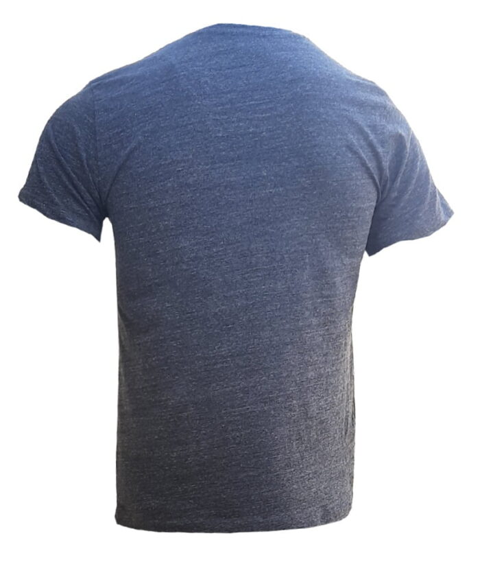 Branded Mens Cotton T-Shirt Grey Melange - Image 3