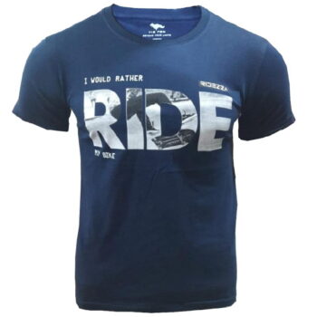 Branded Mens Cotton T-Shirt Navy Blue