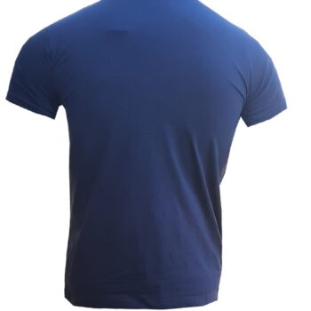 Branded Mens Cotton T-Shirt Navy Blue - Image 2