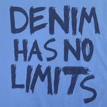 Branded Mens Cotton T-Shirt Blue - Image 2