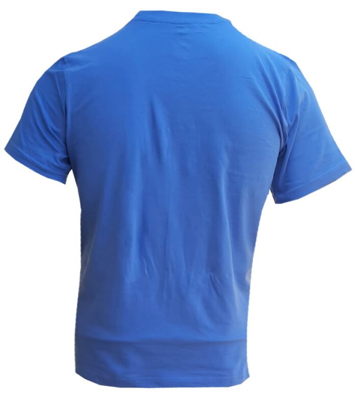Branded Mens Cotton T-Shirt Blue - Image 3