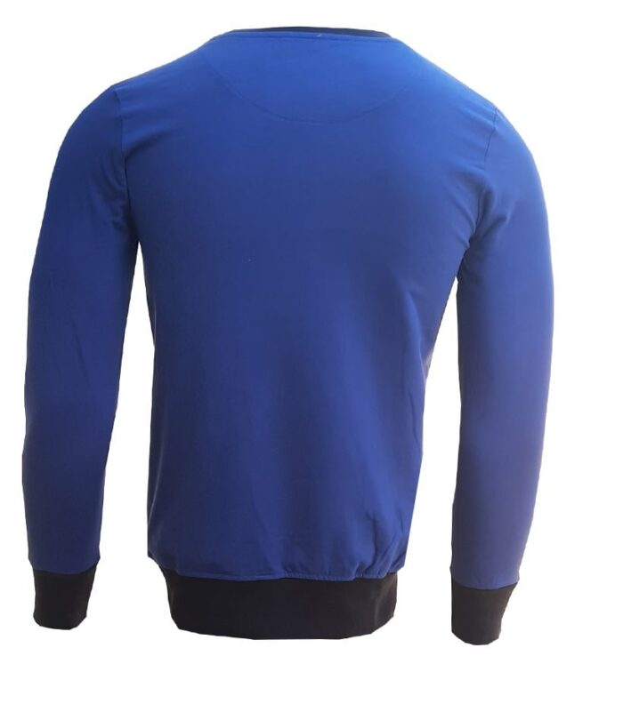 Branded Mens Cotton T-Shirt Dark Blue Full Hand - Image 2