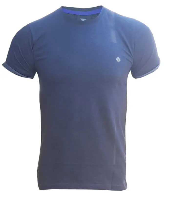 Branded Mens Cotton T-Shirt Sky Blue