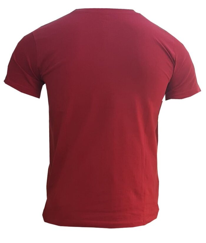 Branded Mens Cotton T-Shirt Red - Image 2