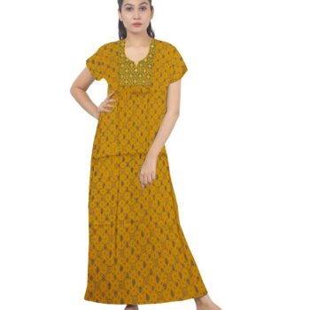 Loose Fit Nighty Long Maxi Sleepwear Nightgown for Women's or Ladies with Super Soft Comfortable Design ( XXL Size )