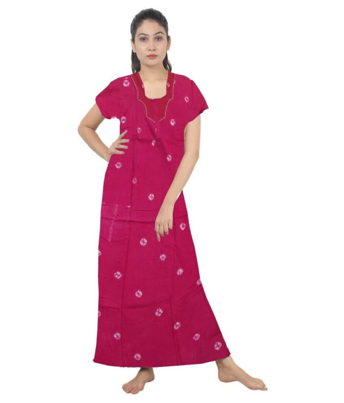 Loose Fit Nighty Long Maxi Sleepwear Nightgown for Women's or Ladies with Super Soft Comfortable Design ( XL Size )