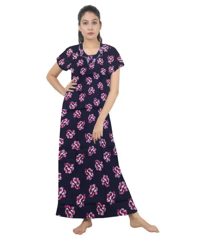 Fashionable Cotton Nighty for Women's or Ladies with Super Soft Comfortable Design ( XL Size ) LN034