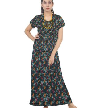 Loose Fit Nighty Long Maxi Sleepwear Nightgown for Women's or Ladies with Super Soft Comfortable Design ( XL Size )