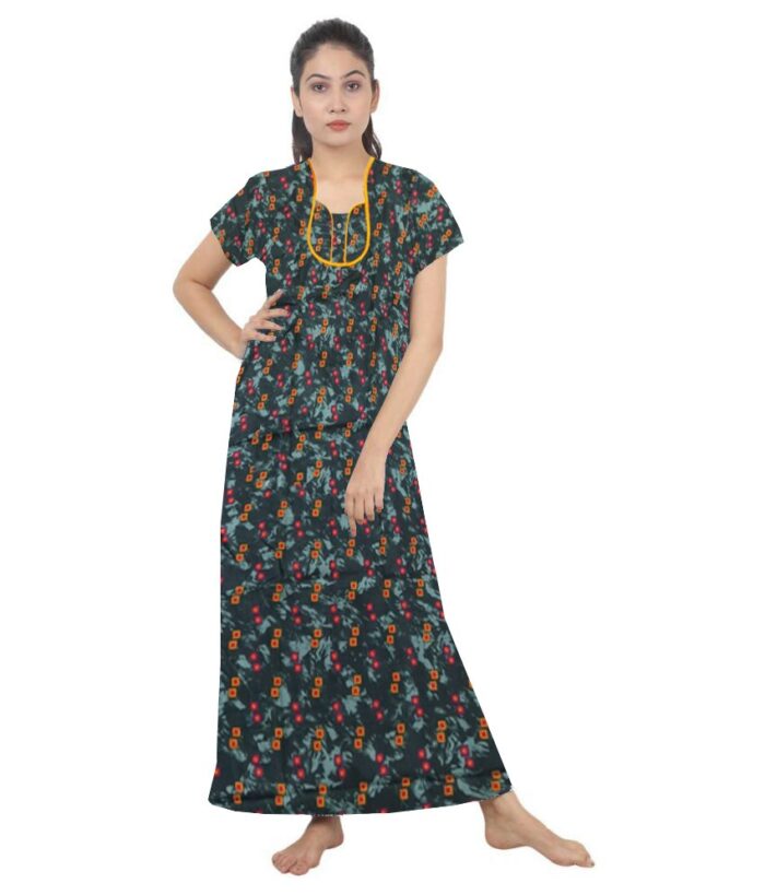 Loose Fit Nighty Long Maxi Sleepwear Nightgown for Women's or Ladies with Super Soft Comfortable Design ( XL Size )