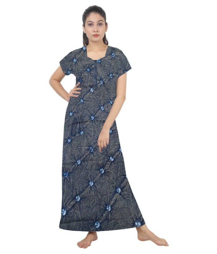 Loose Fit Nighty Long Maxi Sleepwear Nightgown for Women's or Ladies with Super Soft Comfortable Design ( XXL Size )