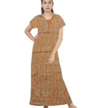Loose Fit Nighty Long Maxi Sleepwear Nightgown for Women's or Ladies with Super Soft Comfortable Design ( XL Size )