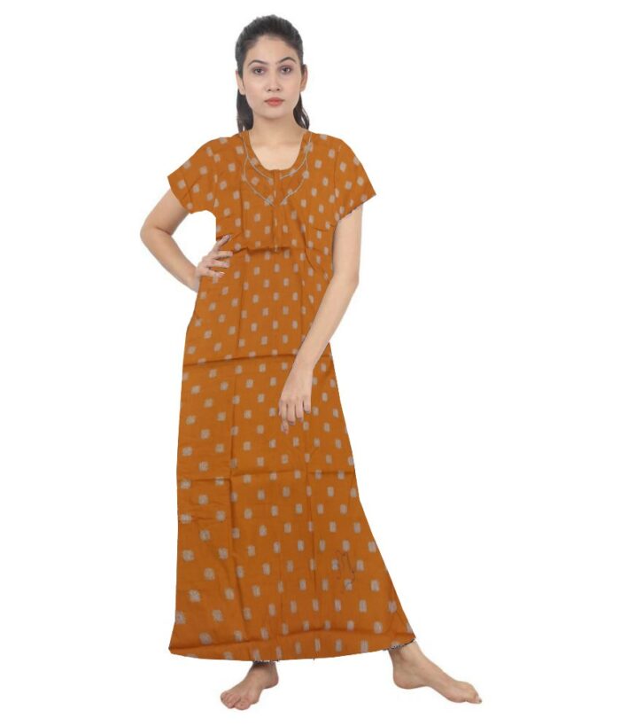 Loose Fit Nighty Long Maxi Sleepwear Nightgown for Women's or Ladies with Super Soft Comfortable Design ( XXL Size )