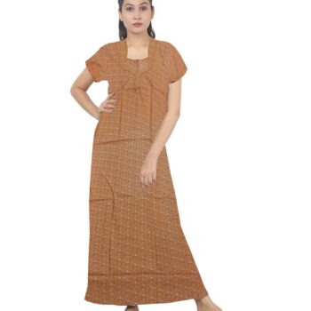 Loose Fit Nighty Long Maxi Sleepwear Nightgown for Women's or Ladies with Super Soft Comfortable Design ( XXL Size )